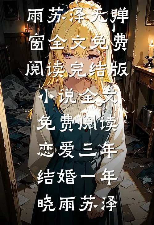 恋爱三年，结婚一年(晓雨苏泽)无弹窗全文免费阅读_完结版小说全文免费阅读恋爱三年，结婚一年晓雨苏泽