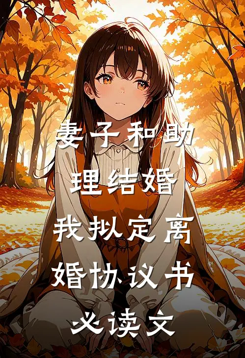 妻子和助理结婚，我拟定离婚协议书必读文